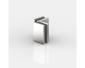 Flamea | Flamea pro mini | Flinter | Nivello | Fluture | Fardello Winkelverbinder für Dusche und Sauna, Glas an Glas 90°, in glanzverchromt